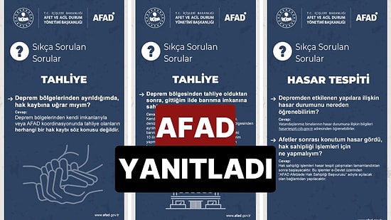 AFAD Depremzedelerden En Çok Gelen Soruları Yanıtladı: Nasıl Tahliye Olabilirim? Barınma İmkanı Bulur muyum?