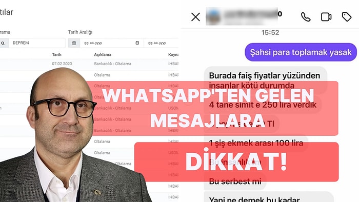 Depremzede Olduklarını Söyleyerek WhatsApp'ten Vatandaşları Dolandıran İstismarcılar İnsanlığımızdan Utandırdı