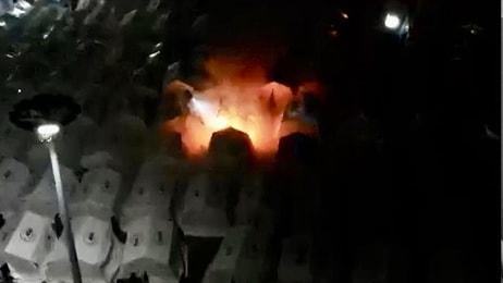 Deprem Sonrası Kurulan Çadır Kentte Yangın Çıktı