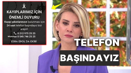 Esra Erol Depremde Kaybolan Vatandaşlar İçin Kollarını Sıvadı: "Bizi Arayın"