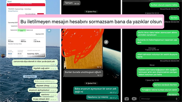 Depremde Yaşamını Yitiren Yakınlarına Attıkları İletilmeyen Mesajları Paylaşarak Hepimizi Kahreden Kişiler