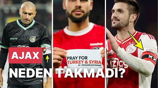 Ajax Depremzedeler İçin Tasarlanan Kaptanlık Bandını Takmadı