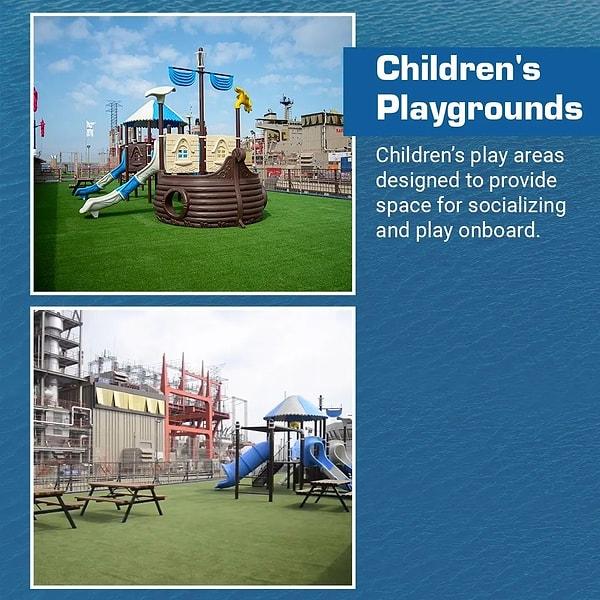 Yaşam gemisinde çocuklar için park bile düşünülmüş.