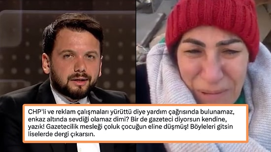 Yeni Şafak Editörü Taha Karagöz Ailesinden 23 Kişiyi Kaybeden Depremzedeyi Hedef Gösterdi