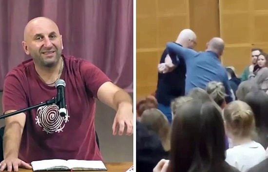 Сатья Дас ударил женщину сумкой по голове во время своей лекции