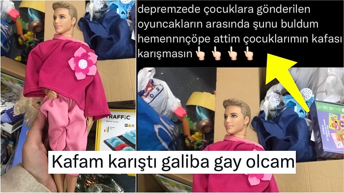 Depremzede Çocuğa Gönderilen Erkek Bebeğe Pembe Kıyafet Giydirildiği İçin Çöpe Atan Kadın Herkesi Çıldırttı