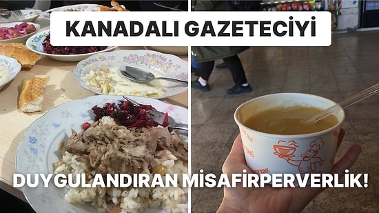 Deprem Bölgesine Gelen Kanadalı Gazeteci Gördüğü Misafirperverlik Karşısında Duygularına Hakim Olamadı