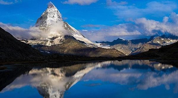 5. Görseldeki dünyaca ünlü Matterhorn Dağı hangi ülkededir?
