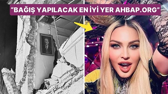 Madonna Deprem Bölgesinde Hayatını Kaybedenlere Başsağlığı Dileyerek Ahbap'a Bağış Yapılmasını İstedi!