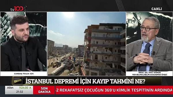 Olası İstanbul depremi için kayıp tahmini yapan Jeolog ve Bilim Akademisi üyesi Prof. Dr. Naci Görür, ‘bakkal hesabı yapıyorum’ diyerek minimum 500 bin insanın ölümle burun buruna gelebileceğini söylüyor.