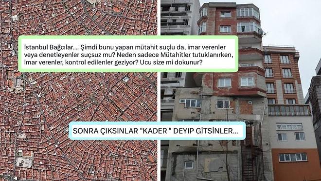 Sorumlusu Kim? İstanbul Bağcılar’da Üst Üste Yapılan Usûlsüz Bina Gören Herkesi Çileden Çıkarttı!
