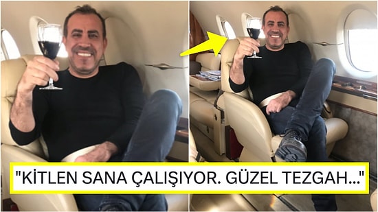 Haluk Levent'i Uçakta Şarap İçerken Çekilen Eski Fotoğrafıyla Vurmaya Çalışan Kişiye Tokat Gibi Cevaplar Yağdı