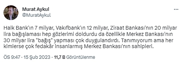 Bir çok kişinin aklındaysa tek soru Merkez Bankası nasıl bağış yapıyor?