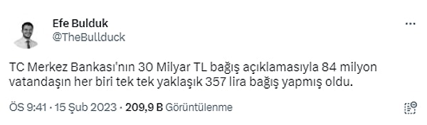 Ancak 30 milyar TL'nin şu dönemde para basılarak yapılacağı düşüncesi gözümüzde enflasyona dönüyor.