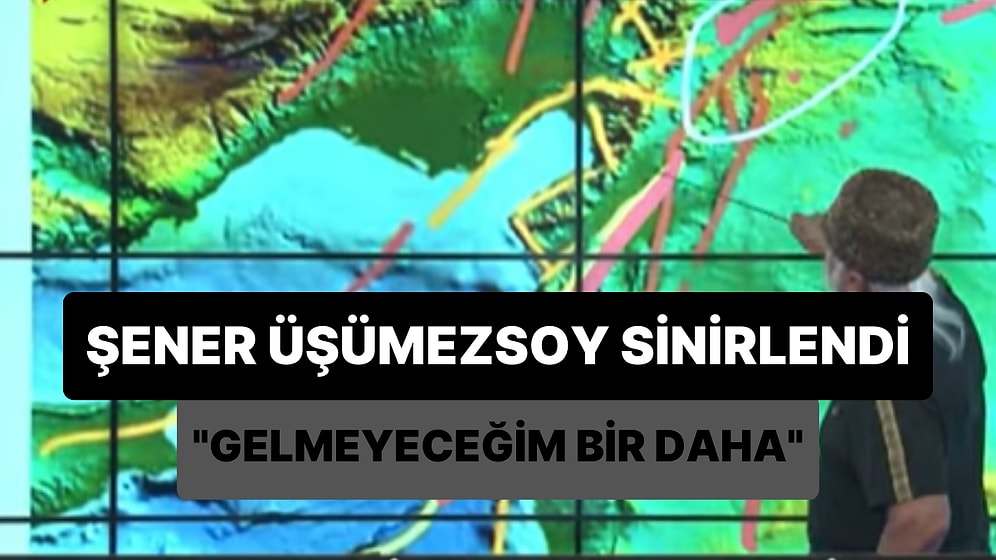 TELE1 Ekranlarında Deprem Hakkında Analizler Yapan Prof. Dr. Şener Üşümezsoy: 'Gelmeyeceğim Bir Daha'
