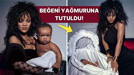 Yeniden Hamile Olduğu İddialarıyla Ortalığı Kasıp Kavuran Rihanna, Oğlunun Yeni Fotoğrafını Paylaştı!