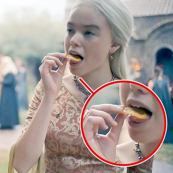 13. Game Of Thrones'ta limonlu kek yemeyi çok seven Sansa Stark ve House of the Dragon'da yine bu zevke sahip Rhaenyra...