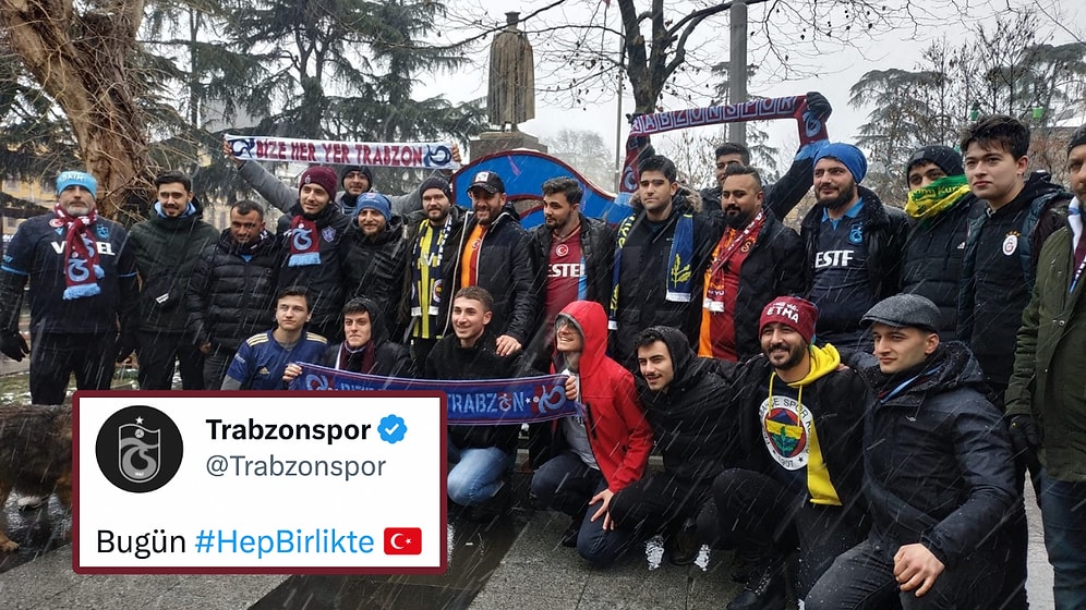 Basel Karşılaşması Öncesi Trabzon'da Farklı Renklere Gönül Veren Taraftarlarımızın Birlikte Oldukları Kareler