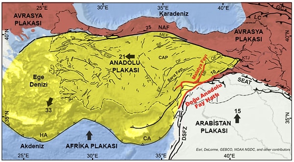 MTA, Kahramanmaraş ve 10 ilde büyük yıkım ve zarara yol açan depremlerin ardından incelemelerde bulundu.