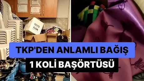 Türkiye Komünist Partisi, Adıyaman'daki Depremzedelere Dağıtılmak Üzere Bir Koli Başörtüsü Gönderdi
