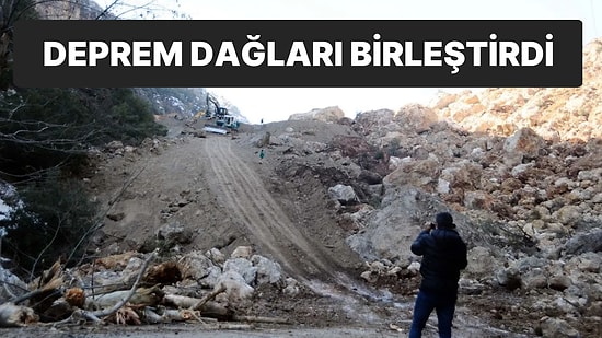 Depremde 2 Dağ Birleşti, Doğal Göl Oluştu