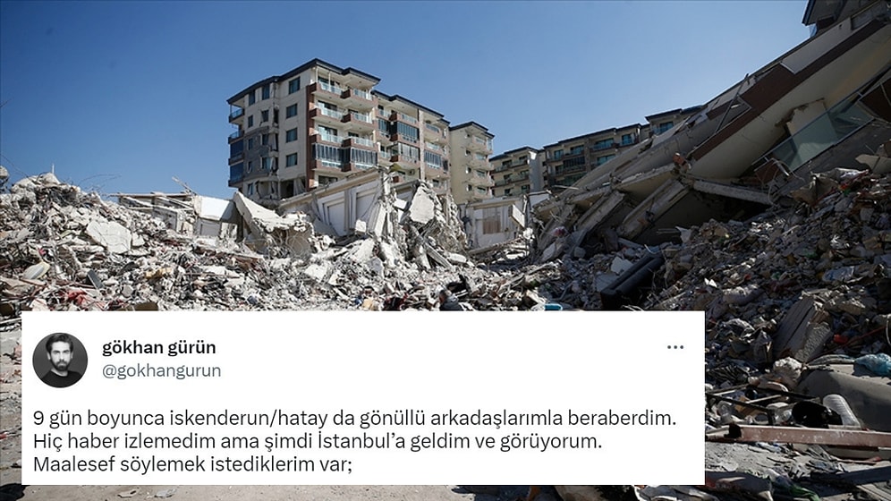 9 Gün Boyunca Hatay'daki Deprem Çalışmalarına Katılan Gönüllü Şahit Olduklarını Anlattı