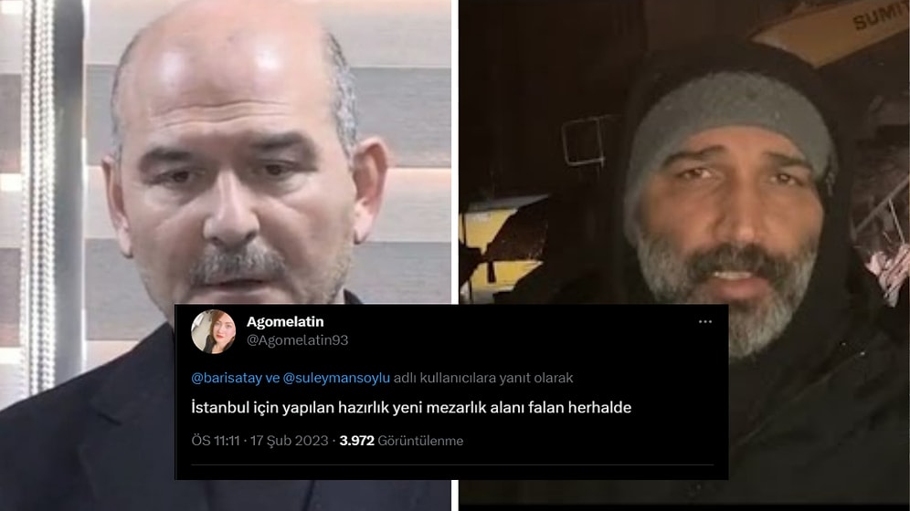 Süleyman Soylu’nun ‘Bizim Hazırlığımız İstanbul Depremiydi’ Açıklamasına Barış Atay’dan Tepki