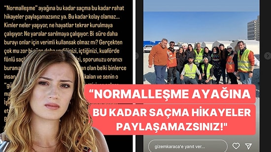 Günlerdir Deprem Bölgesinde Olan Gizem Karaca İsyan Etti: "Bir Süre Daha Oranızı Buranızı Göstermeseniz!"