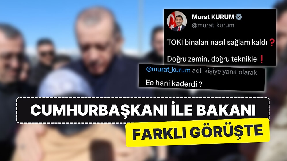 Bakan Kurum'a Göre 'Kader' Değil, 'Doğru Zemin-Doğru Teknik'