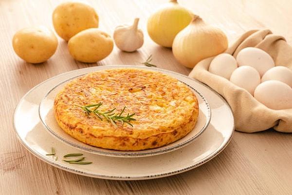 5. Patatesli omlet tarifi
