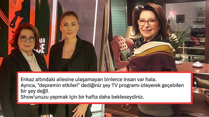 Gülseren Budayıcıoğlu'nun Depremzedelerle İlgili Yapacağı Yeni Programına Tepki Yağdı!