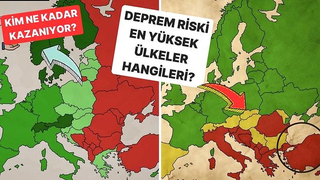 Deprem Riski En Yüksek Olan Ülkelerden En Çok Kazanılana Avrupa'ya Dair Şimdiye Dek Yapılan 15 İşlevsel Harita