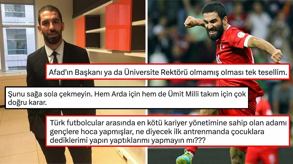 Arda Turan'ın Ümit Milli Takım Teknik Direktörü Olacağı Haberine Sosyal Medyadan Gelen Farklı Tepkiler