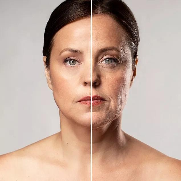 Makeup that is not taken off causes your skin to age.