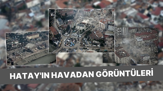 Depremin Yol Açtığı Yıkım Helikopterden Görüntülendi