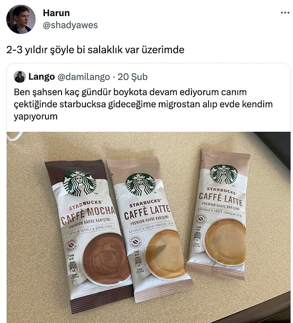 Starbucks boykotu tüm kararlılığıyla devam ediyor.