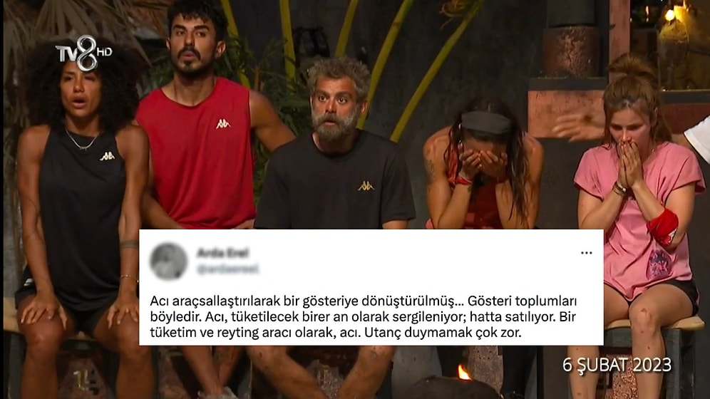 Büyük Depremin Survivor Yarışmacılarına Haber Verildiği Anların Yayınlanması Tepki Çekti