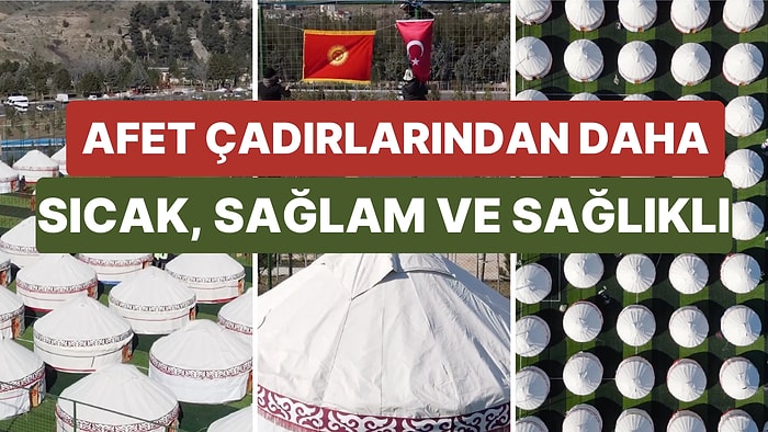 Kırgızistan Deprem Bölgesindekiler İçin Daha Dayanıklı ve Güvenilir Olan Geleneksel Kırgız Çadırları Gönderdi