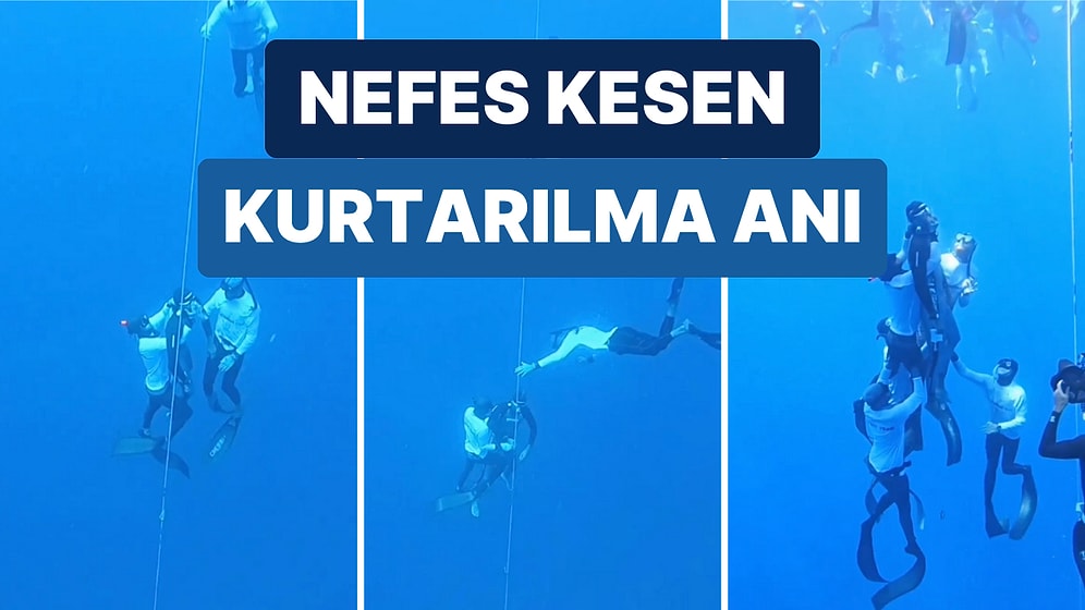 Bir Dalış Sporcusunun Dalış Sırasında Yaşadığı Baygınlıktan Sonra Arkadaşları Tarafından Kurtarılma Anı