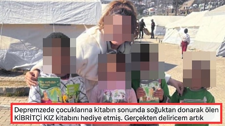 Depremzede Çocuklara Kitabın Sonunda Donarak Ölen Kibritçi Kız'ı Hediye Eden Kadın Gündemde!