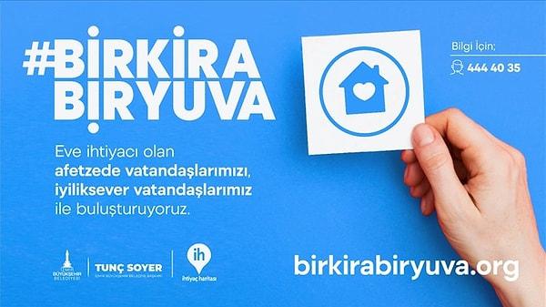 İzmir Büyükşehir Belediyesi, depremden etkilenen depremzedelere yardımda bulunulması amacıyla 'Bir Kira Bir Yuva' kampanyası başlattı.