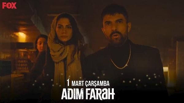5. Engin Akyürek ve Demet Özdemir'in başrolleri paylaştığı Adım Farah dizisinin 1 Mart Çarşamba akşamı Fox TV'de başlayacağı duyuruldu.