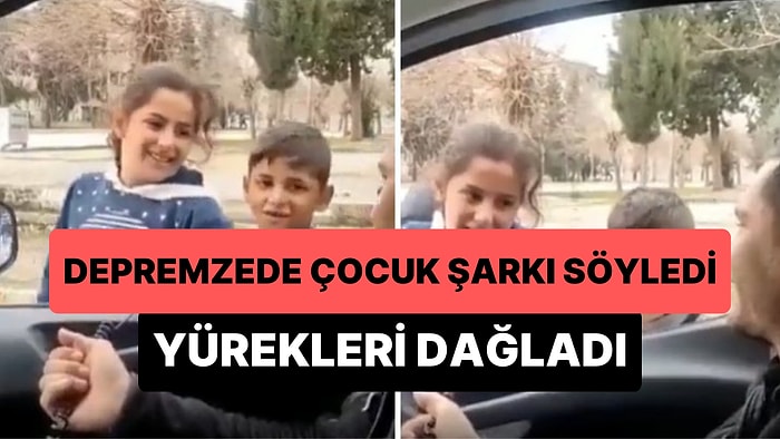 Polis Megafonundan Şarkı Söyleyen Depremzede Çocuğun Ciğerleri Parçalayan Anları