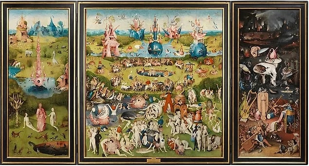 9. Hieronymus Bosch, "The Garden of Earthly Delights" (1503-1504)