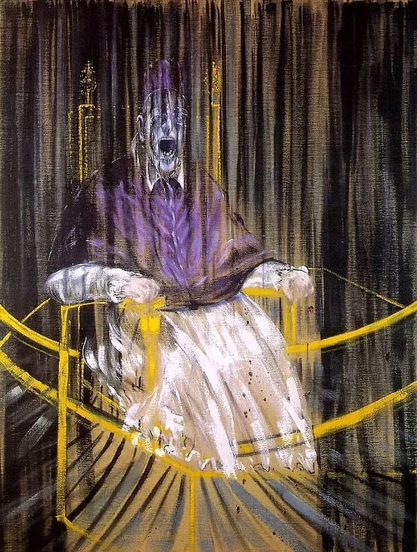 15. Francis Bacon, "Study after Velázquez's Portrait of Pope Innocent X" (1953)