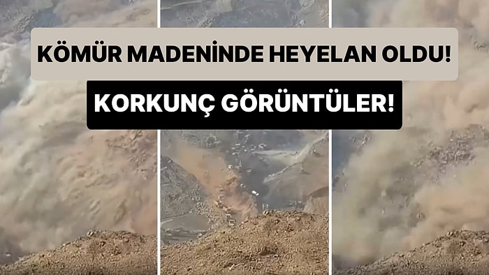 Çin'in İç Moğolistan Özerk Bölgesi'nde Kömür Madeninde Meydana Gelen Heyelanın Korkunç Görüntüleri
