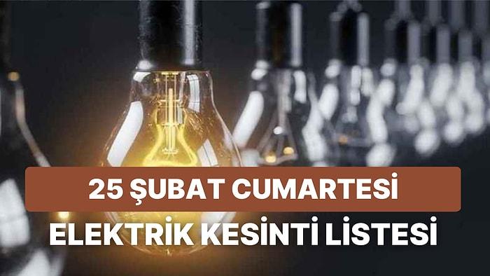 25 Şubat Cumartesi İstanbul'da Hangi İlçelerde Elektrikler Kesilecek? 25 Şubat Cuma Elektrik Kesinti Listesi