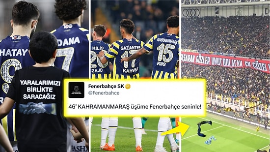 Erteleme Maçında Konyaspor'u Mağlup Eden Fenerbahçe Depremzedeleri Bir An Olsun Unutmadı