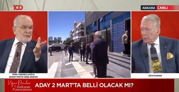 tv100'de yayınlanan 'Haftanın Panoraması' programının konuğu Altılı Masa üyelerinden Saadet Partisi'nin Genel Başkanı Temel Karamollaoğlu oldu.
