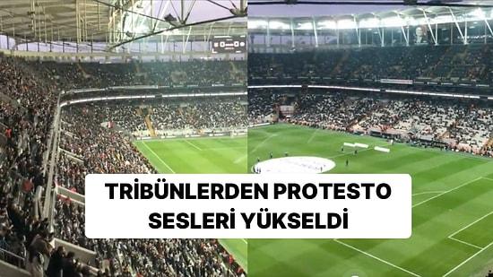 Antalyaspor Maçında Beşiktaş Tribünlerinden 'Hükümet İstifa' Sloganları Yükseldi